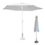 ZIK Parasol de Jardin pour Mât Central d'Extérieur en Métal, Top en Polyester Ø 300 cm Blanc