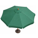 Ombrellone da giardino 300 cm palo centrale in legno telo poliestere con airvent e mantovana parasole raggi UV