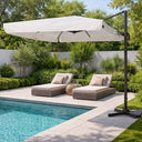 Ombrellone da Giardino Palo Decentrato Alluminio Girevole 2x3 Telo Poliestere