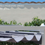 3x3 Outdoor Garden Pergola with Sliding Ecru Polyester Cover 180 g/m2, Steel Structure - 300x300