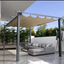 Garden Pergola 3x4 Retractable Polyester Sheet Ecru 180 g/m2, Steel Structure for Outdoor