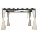 Pergola 3x3 bioclimatica orientabile con tende e zanzariera