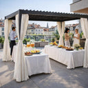 Pergola 3x3 da Giardino Tende Laterali Poliestere con Zanzariera