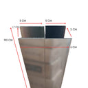 Profilo di Compensazione in Alluminio per Box Doccia Estensione Cabina Cromo 190H