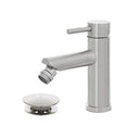 Rubinetto Bidet Miscelatore Monocomando Lavabo Bagno Moderno, con Piletta, Cromato