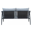 Set salotto da giardino mobili da esterno divano sedie e tavolino design outdoor
