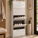 Scarpiera slim 5 ante ribalta mobile salvaspazio a ingresso corridoio o cameretta design moderno