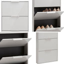 Scarpiera salvaspazio 5 ante a ribalta mobile slim porta scarpe per ingresso corridoio o camera da letto