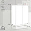 Scarpiera Mobile Multiuso 2 Ante 3 Ripiani, Armadio Ufficio Legno Melaminico FSC, Design Moderno – 72x35x90 cm Bianco