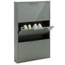 Scarpiera 3 ante a ribalta mobile slim porta scarpe da ingresso o cameretta design moderno
