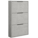 Scarpiera Slim Salvaspazio 3 Ante in Legno Melaminico FSC 65x15x105cm