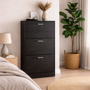 Scarpiera Salvaspazio da Ingresso 3 Ante Doppie Ribalta Melaminico Nero