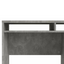 Bureau, table d'ordinateur PC, 1 tiroir et 1 porte avec compartiments en bois Gris et Blanc - 48x110x77