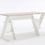 Office Desk Wooden PC Table with Large Shelf 6 Shelves, Modern Design for Home - 137x60x75 cm White and Oak