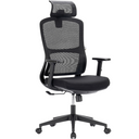 Chaise de bureau ergonomique professionnelle CLEO avec accoudoirs réglables, support lombaire, 150 kg