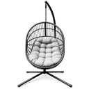 Sedia Sospesa Dondolo a Uovo da Giardino Relax e Comfort per Piscina Terrazzo Design Outdoor