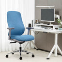 Sedia da ufficio con supporto lombare regolabile e braccioli poltrona da scrivania