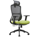 Sedia da ufficio ergonomica girevole con poggiabraccia poggiatesta e supporto lombare altezza regolabile