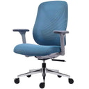 Sedia da ufficio girevole ergonomica con supporto lombare e braccioli altezza regolabile