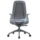 Sedia ufficio poltrona ergonomica girevole con supporto lombare e braccioli da scrivania