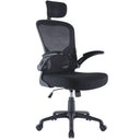 Sedia da Ufficio Poltrona Girevole Ergonomica con Braccioli Poggiatesta e Supporto Lombare