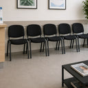 Sedia sala d'attesa poltrona per conferenze o riunioni imbottita e impilabile design ergonomico
