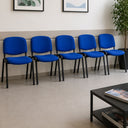 Sedia sala d'attesa poltrona per conferenze o riunioni imbottita e impilabile ergonomica