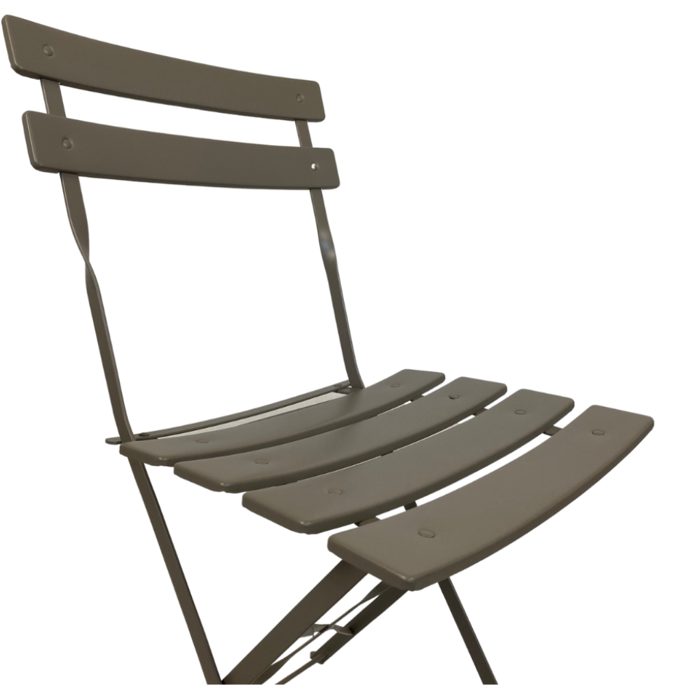 Set Tavolo E 4 Sedie Da Giardino Pieghevoli - Modello Positano, Colore Tortora - Foto 7