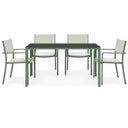 Set tavolo e sedie da giardino esterno 4 posti per piscina o terrazzo