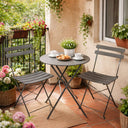 Set tavolo e sedie pieghevoli da giardino esterno mobili da pranzo bistrot