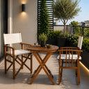 Set tavolo e sedie regista pieghevoli con braccioli mobili esterno per piscina terrazza patio design outdoor