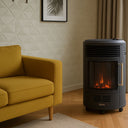 Stufa a Gas con Ruote Fiamma Viva, Portatile Risparmio, Riscaldamento 44 m2