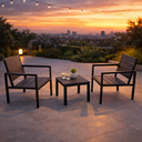 Tavolo e sedie da giardino esterno set di mobili per bar o ristoranti