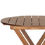 Folding Wooden Outdoor Garden Table, Oval Dining Table - 60x65h cm Brown