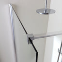 Doccia Walk-In Con Parete Da 110 Cm In Cristallo Trasparente 8 Mm