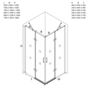 Box Doccia 80X100 In Cristallo 6Mm Senza Telaio | Lion