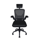 Sedia da Ufficio Ergonomica Nera Braccioli Reclinabili Supporto Lombare Poggiatesta