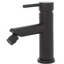 Matt black bidet tap, single-lever sink mixer, modern bathroom