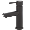 Matt black sink tap, modern stainless steel bathroom single-lever mixer