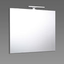 Specchio A Filo Lucido Cm 100X70 Reversibile Con Lampada A Led