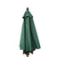 ZIK Outdoor Garden Parasol, Ø 250 Polyester Top, Parasol with Central Wooden Pole - Green