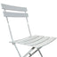 Balcony Bistro Set, Bar, Terrace with Round Table and 2 Folding Chairs White