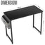 ZIK Desk for Computer, Laptop, PC, for Bedroom and Office, Pocket Organizer - Black 100x50x76h