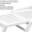 Folding Garden Sunbed, in Shockproof Resin, Contemporary Design 177x30x61h