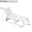 Folding Garden Sunbed, in Shockproof Resin, Contemporary Design 177x30x61h