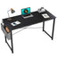 ZIK Desk for Computer, Laptop, PC, for Bedroom and Office, Pocket Organizer - Black 100x50x76h