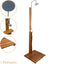 Outdoor Garden Shower in Balau Wood, with Platform, Tap and Shower Head - 70x70h