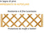 Panneau de Grille en Bois pour Jardin, Balcon, Terrasse, pour Plantes Grimpantes, Clôture Rectangulaire Haute – 90x180h