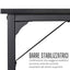 ZIK Desk for Computer, Laptop, PC, for Bedroom and Office, Pocket Organizer - Black 100x50x76h