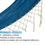 Garden Hammock for Terrace, with Macrame Design Fringes, Polyester with Wooden Bars | 200x100